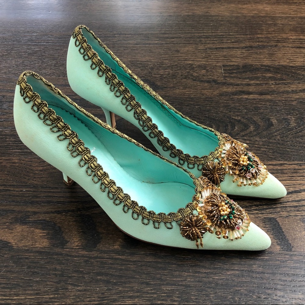 Miu Miu Embellished Pumps Size 38